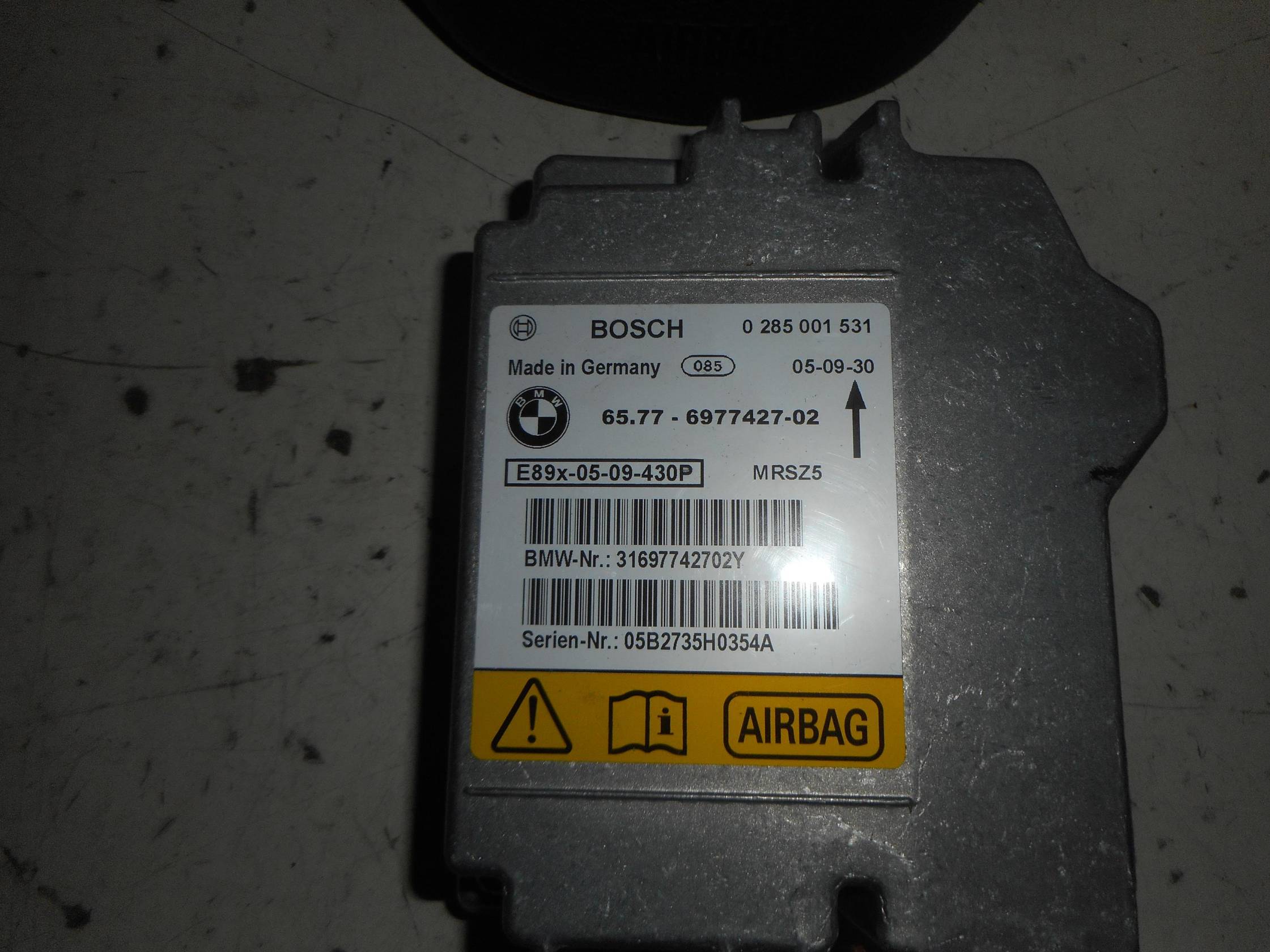 Centralina comando airbag